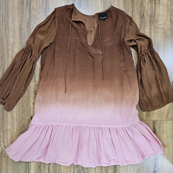 Cynthia Rowley Siena Ombre Swing Silk Dress - Picture 8 of 11